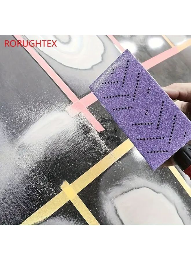 لفة سنفرة سيراميك محترافية مقاس 70 ملم من الرمل الأرجواني 240 لون ورق صنفرة للاستخدام الجاف والرطب - Image 5