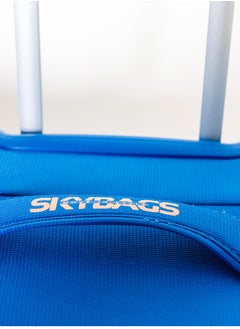 Skybags Vanguard Checked- 24 Inch Luggage with Anti Theft Zipper | TSA Lock| Smooth Dual Wheels| Wet Pouch for toiletries| Medium| Blue  - Image 5