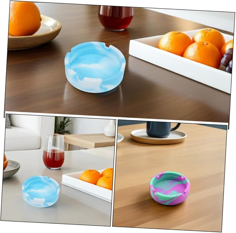 2pcs Shatterproof Silicone Ashtrays With Non Slip Base For Indoor Outdoor Use - Image 4