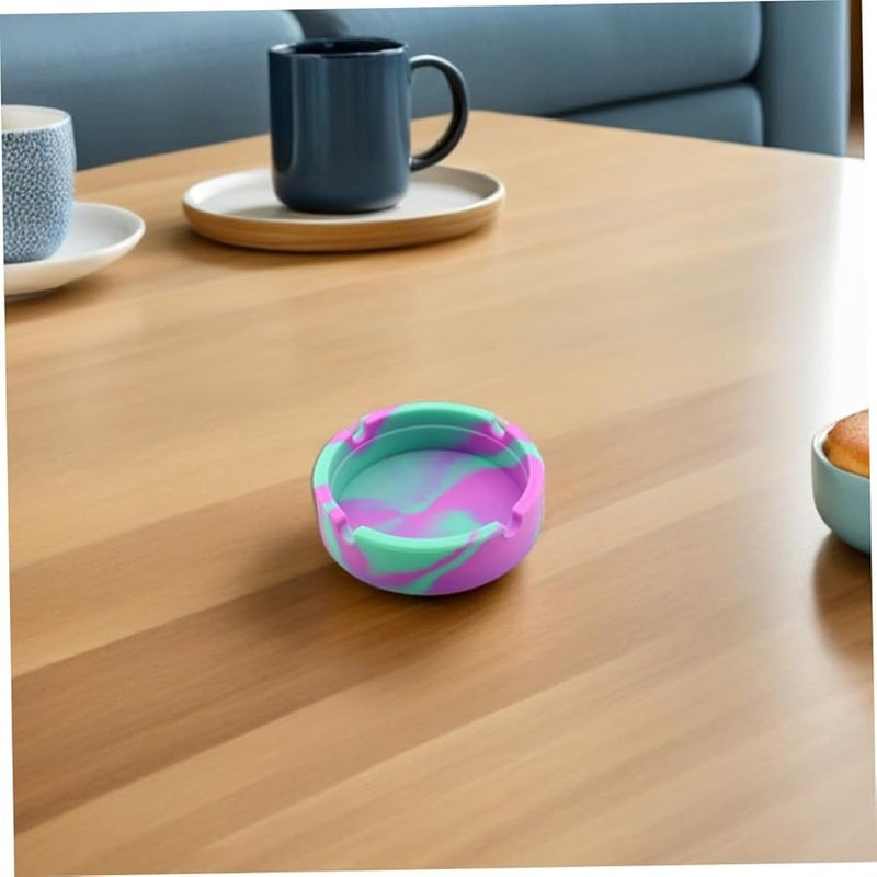 2pcs Shatterproof Silicone Ashtrays With Non Slip Base For Indoor Outdoor Use - Image 5
