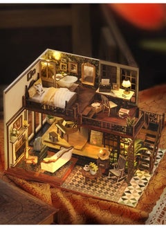 Flever Flever Dollhouse Miniature DIY House Kit Creative Room with Furniture for Romantic Artwork Gift (Time Impression)  - Image 2