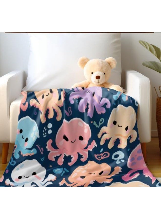 general Baby and children's cartoon flannel thin blanket (warm and comfortable, suitable for sleep, game use) 70cm*100cm - Image 3