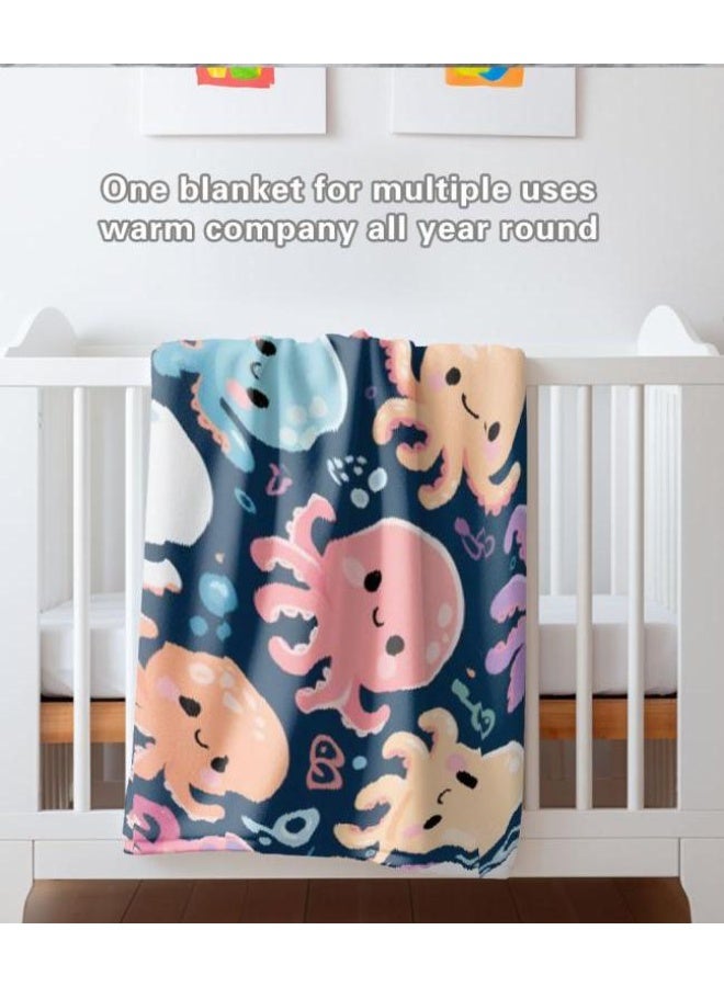 general Baby and children's cartoon flannel thin blanket (warm and comfortable, suitable for sleep, game use) 70cm*100cm - Image 1