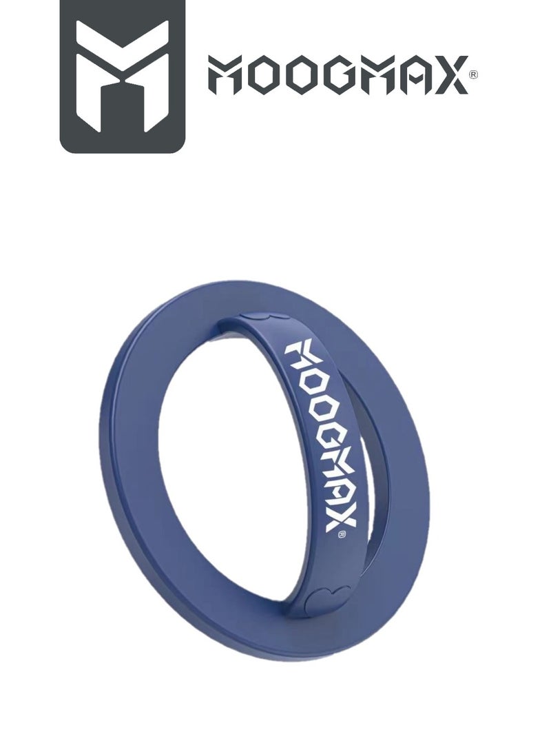 موجماكس مسكة ماج سيف للجوال، حامل مغناطيسي للهاتف من السليكون قوي وقابل لدوران حتى 360 درجة بتصميم انيق، مناسب للهواتف التي تعمل بالماج سيف. باللون الأزرق - Image 1