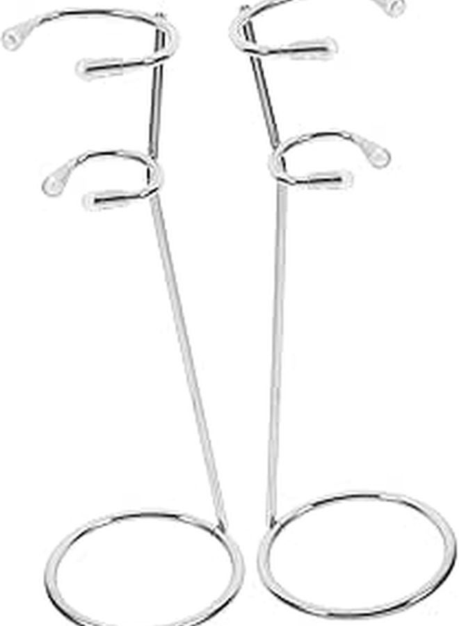 Stainless Steel Hand Blender Organizer Stand for Milk Frother and Mixer 2 Pieces - Image 1