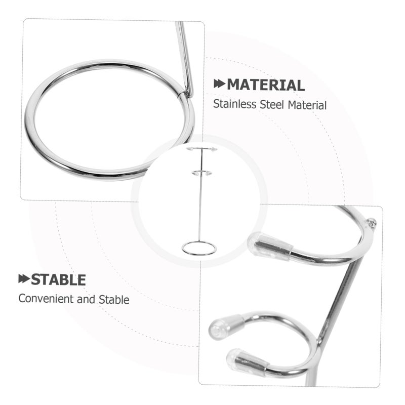 Stainless Steel Hand Blender Organizer Stand for Milk Frother and Mixer 2 Pieces - Image 4
