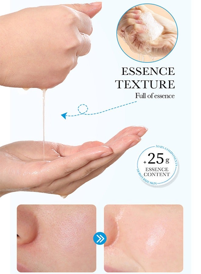 BIOAOUA 5 Pcs Probiotic Repair and Hydration Face Mask, Bio Cellulose and Prebiotics Formula, Restores Skin Balance Strengthens Barrier Fixes Dull Dry Skin for a Healthy Glow - Image 5