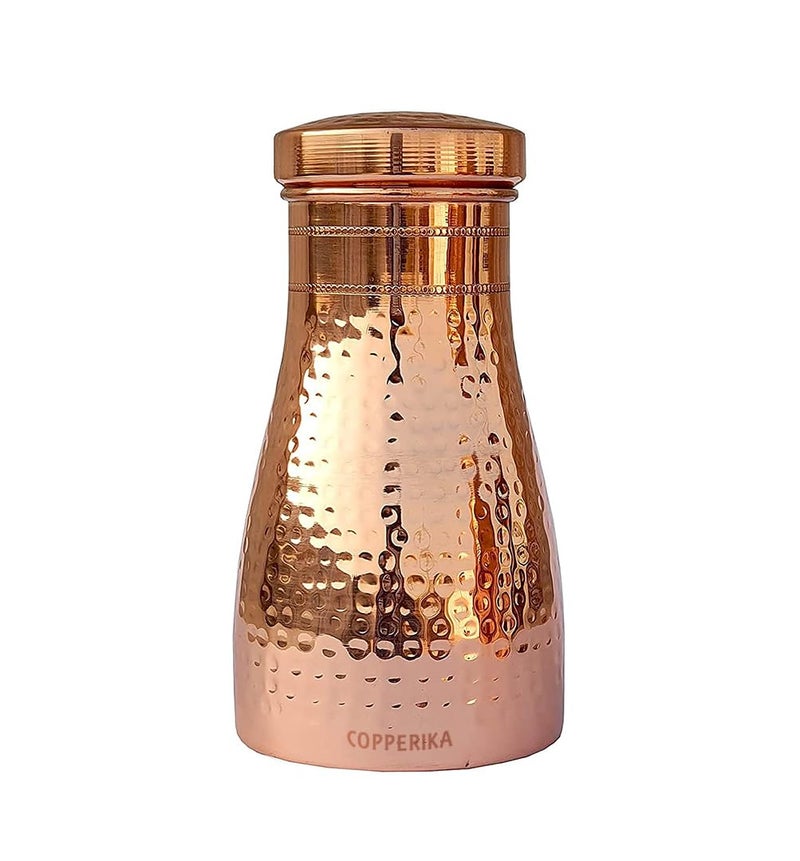 Copperika Export Quality Bedroom Jar 100% Pure Copper Water Bottle 1 Litre - 1000ml |Original With Ayurvedic & Other Health Benefits | For Home, Office, Kids & Travel - Image 5