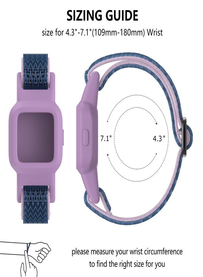 Vanet 3 Pack Compatible with Garmin Vivofit Jr 3 Bands for Kids, Soft Nylon Straps Silicone Sport Breathable Bands Adjustable Replacement Wristbands - Image 3