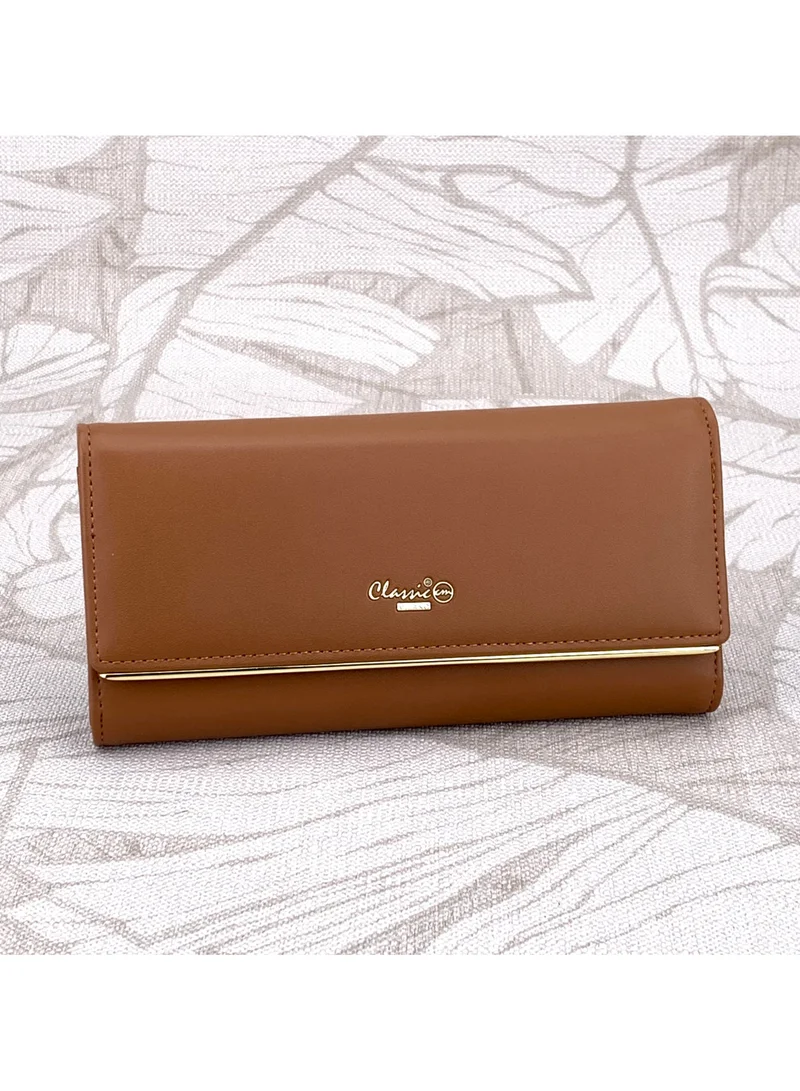 Classic Milano Classic Milano Premium Faux Leather Long Wallet for Women with Snap Closure | Ladies Wallet Card Holder Purse | Slim Women's Wallet for Daily Use, Travel, and Gifting