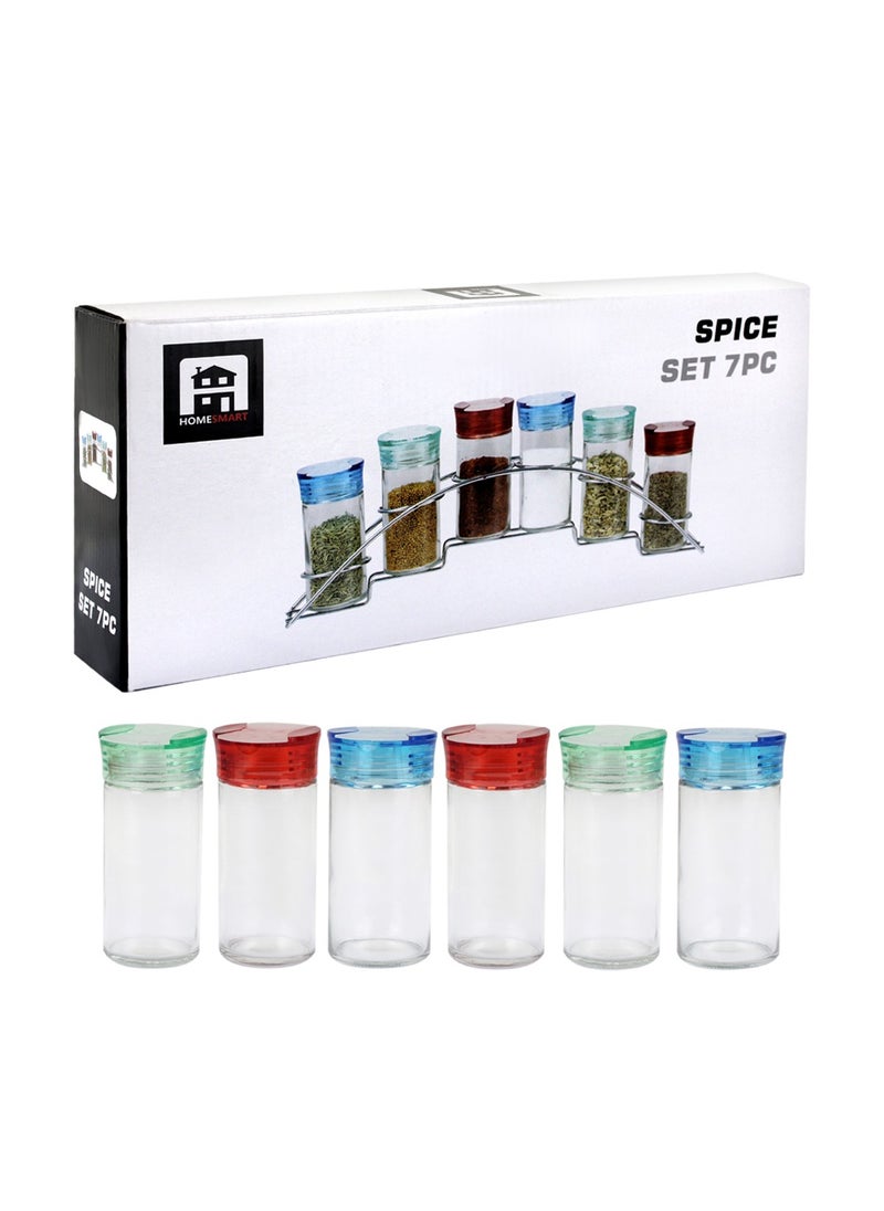 Home Smart Home Smart Spice Rack Glass Jar Set for Herbs Salt and More  - Image 4