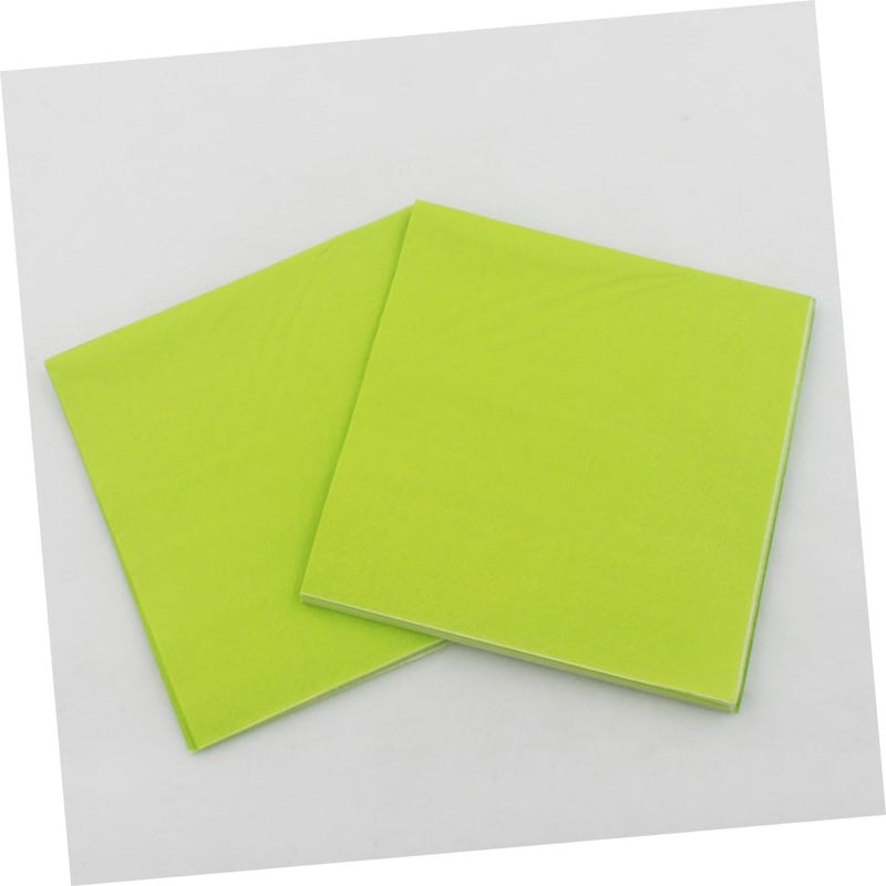 SHERCHPRY 6-Pack Solid Color Paper Napkins Creative Dinner Napkins for Parties Festivals and Gatherings 20 Sheets Each in Rosy Orange Sky Blue Yellow Purple and Green - Image 5