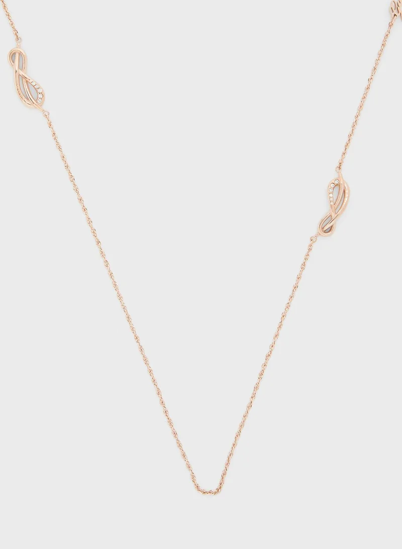 GUESS Pave Infinity Necklace