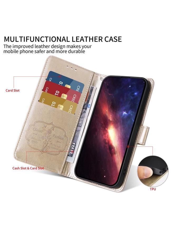 erorex Case For vivo V50 Lite 4G / 5G Embossed Butterfly Flowers Leather Phone Case - Image 3