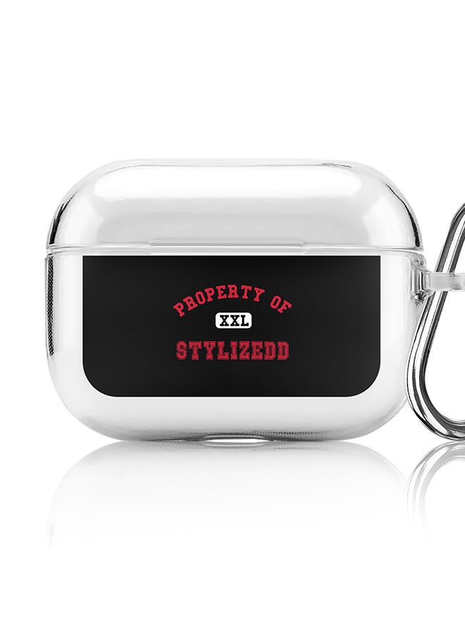Stylizedd Classic Clear printed Case for Apple AirPods Pro 2nd Generation Thin Transparent Cover [Designed for Apple AirPods Pro 2nd Generation] - Property of - Image 1