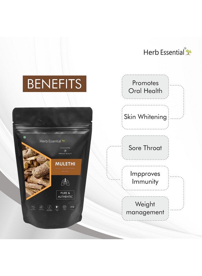 Herb Essential أعواد عشب الموليثي الأساسية، 100 جرام - ياستيمادهو (عرقسوس) للمضغ - تخفيف التهاب الحلق، معزز للمناعة، يعزز صحة الفم - 100% طبيعي - (كبير) - Image 4