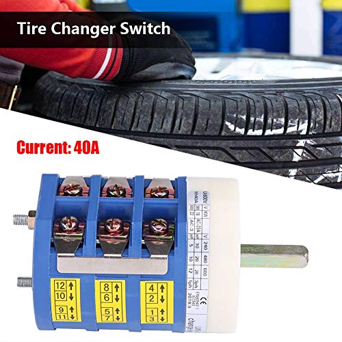 KIMISS Forward Reversing Switch, 220V/380V 40A Tire Changer Machine Motor Forward Reverse Switch Turn Table Pedal Switch - Image 2