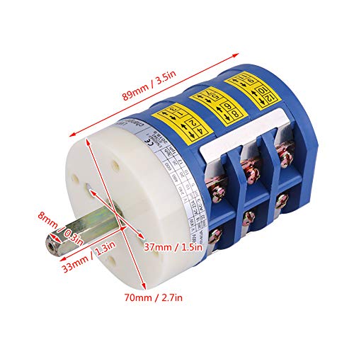 KIMISS Forward Reversing Switch, 220V/380V 40A Tire Changer Machine Motor Forward Reverse Switch Turn Table Pedal Switch - Image 5