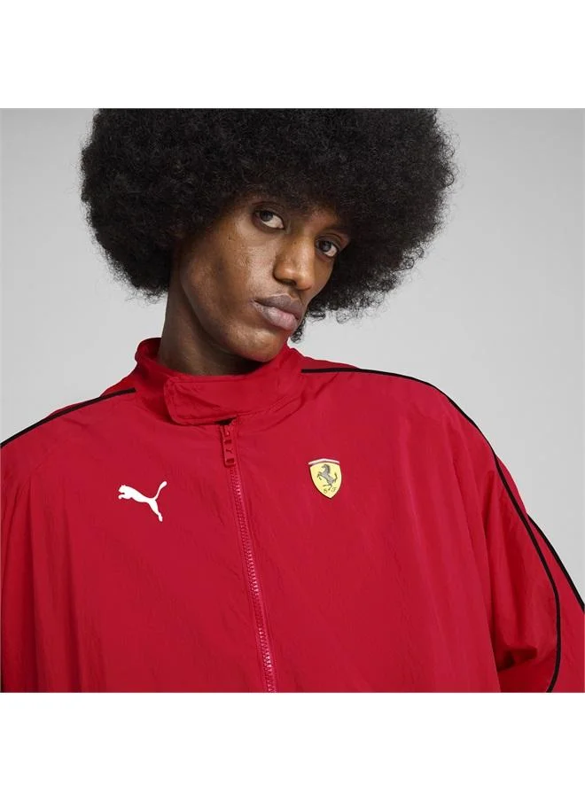 Puma Rosso Corsa Scuderia Ferrari HP Race T7 Oversized Jacket Men for Men | Best Price UAE