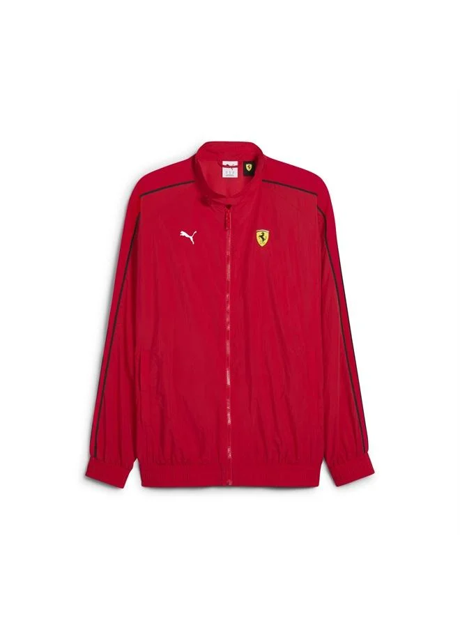Puma Rosso Corsa Scuderia Ferrari HP Race T7 Oversized Jacket Men for Men | Best Price UAE