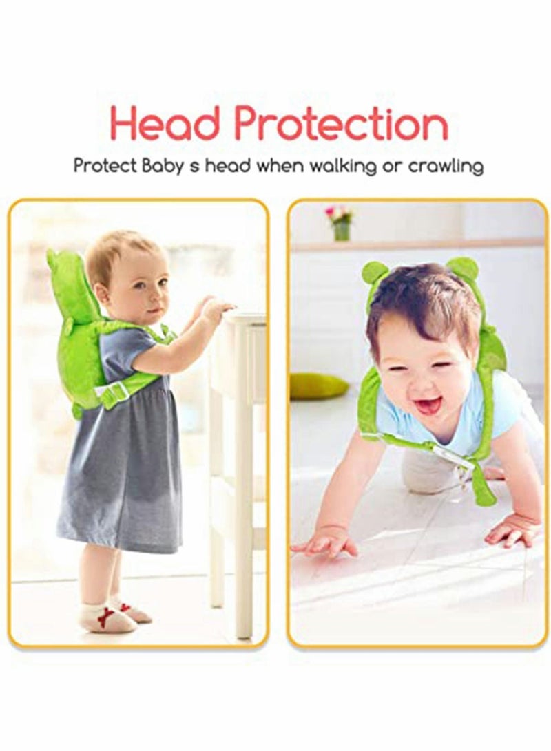 Y&D Toddler Baby Head Protection Pads Babies Safety Pad Cushion Adjustable Backpack Frog Suitable for 4-24 Months  - Image 2