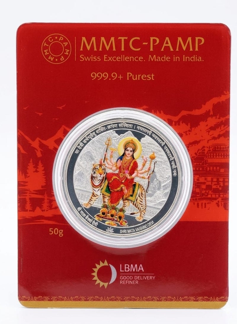 MMTC-PAMP عملة MMTC-PAMP من الفضة الخالصة عيار 999 وزنها 50 غرامًا - Image 1