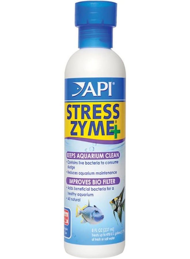 API Api Stress Zyme 8Oz - 237 ML - For Aquarium Maintenance - Fish Aquarium, Multicolor  - Image 1