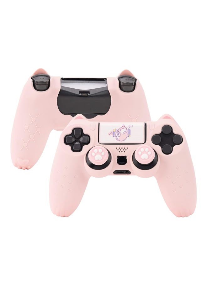 GEEKSHARE Cat Paw PS4 Controller Skin Anti-Slip Silicone Skin Protective Cover Case for Playstation 4 DualSense Wireless Controller - Pink - Image 1