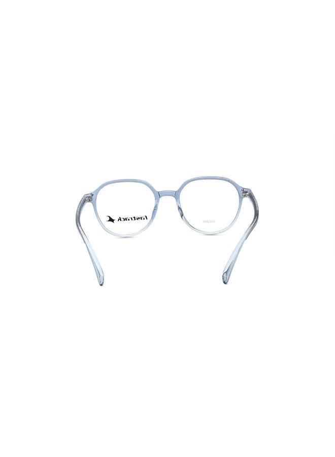 فاستراك نظارة مستديرة ذات حواف زرقاء - Image 4