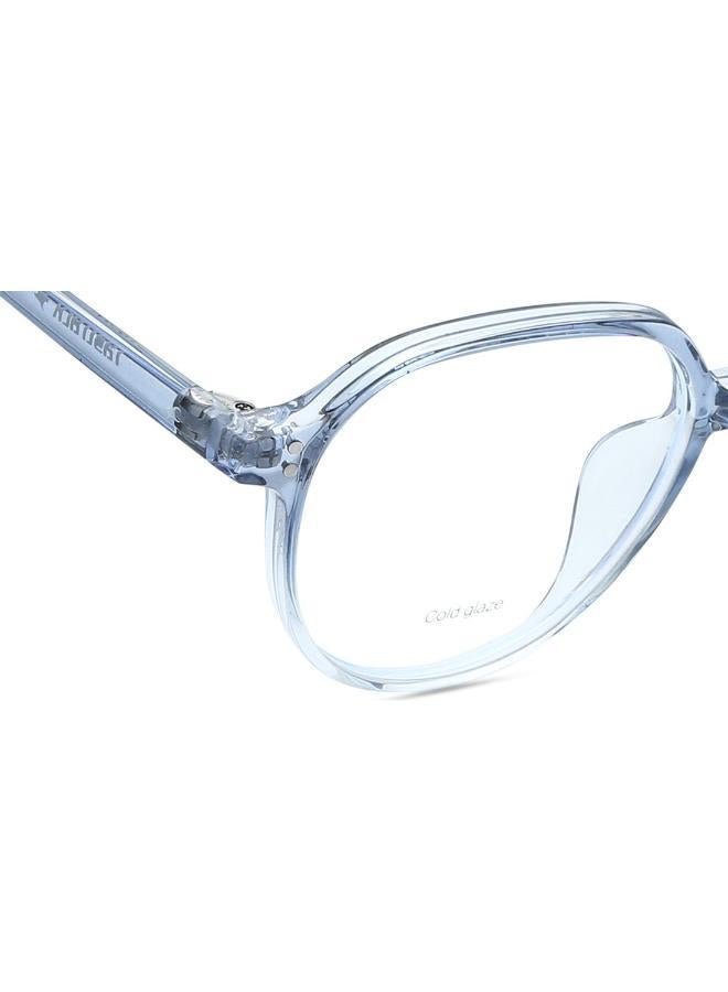 فاستراك نظارة مستديرة ذات حواف زرقاء - Image 5