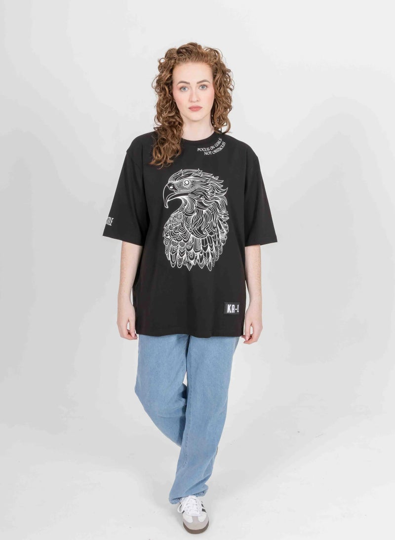 KA-1 KA-1 EAGLE T-SHIRT BLACK  - Image 1