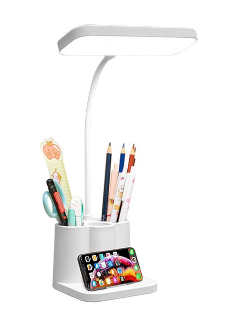 360° Flexible LED Desk Lamp with 3 Color Modes Dimmable Touch Control Study Lamp White