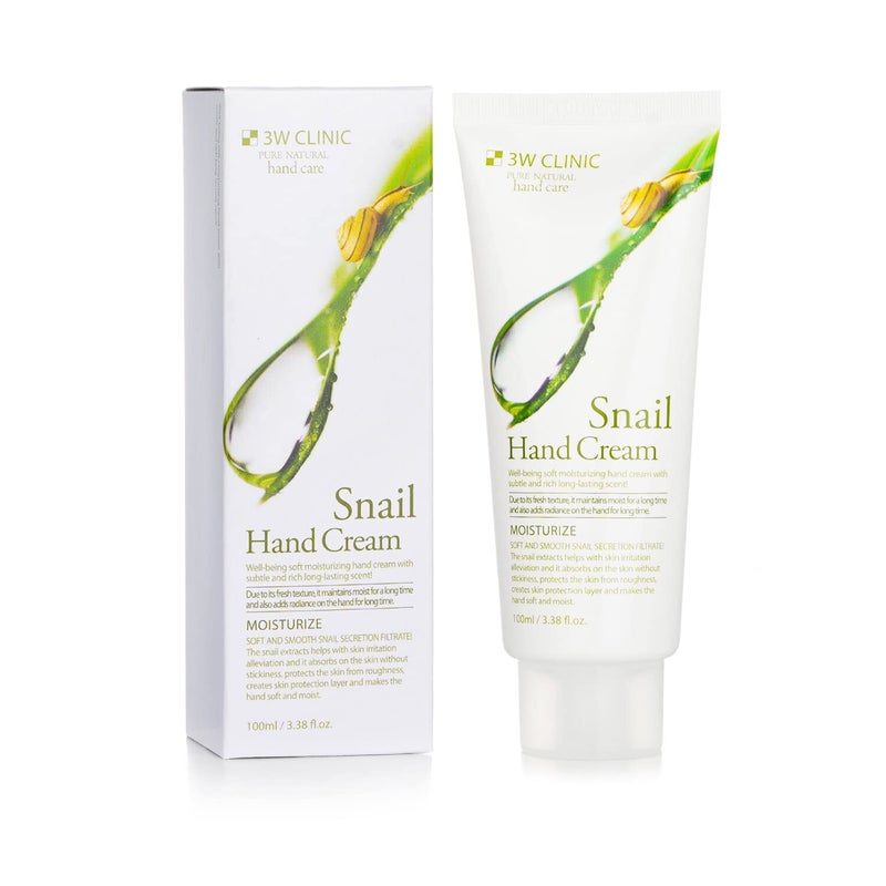 3W Clinic Hand Cream, Snail, 3.38 Ounce - Image 2