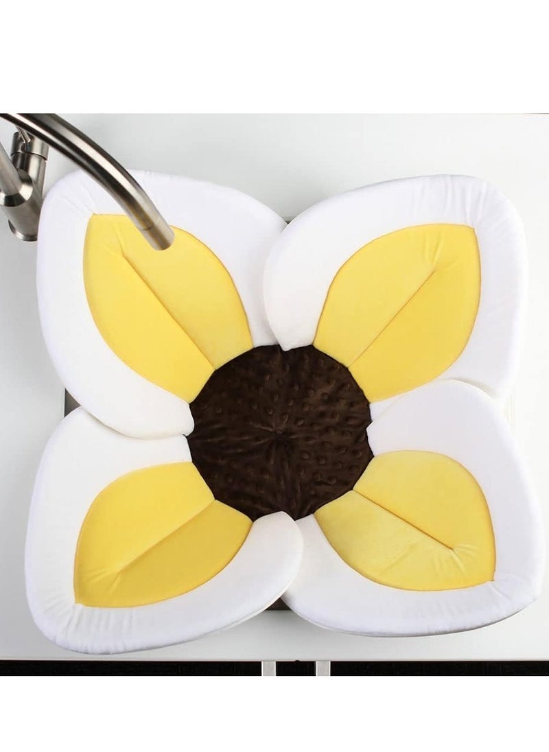 No branded Blooming Lotus Baby Bath Seat Flower Shaped Comfortable Bathtub  - Image 2