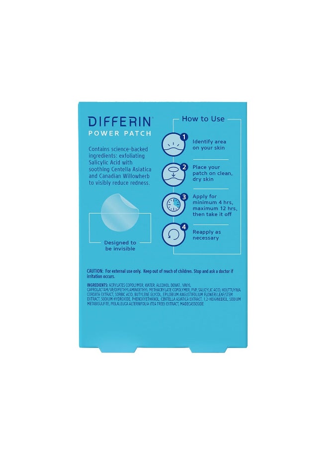 differin - Differin Acne Patches, Pimple Patches for Acne Prone Skin, Formulated with Salicylic Acid and Centella, Fast Triple Action Power Patch for Day & Night, Dermatologist Tested, 36 Count - Image 1