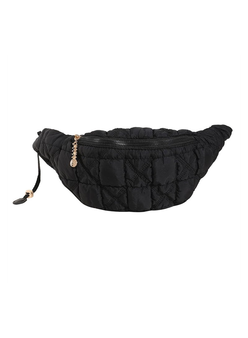 Excefore Quilted Crossbody Sling Bag, Puffer Crossbody Purse Lightweight Puffy Shoulder Bag Nylon Quilted Chest Bag - Image 1