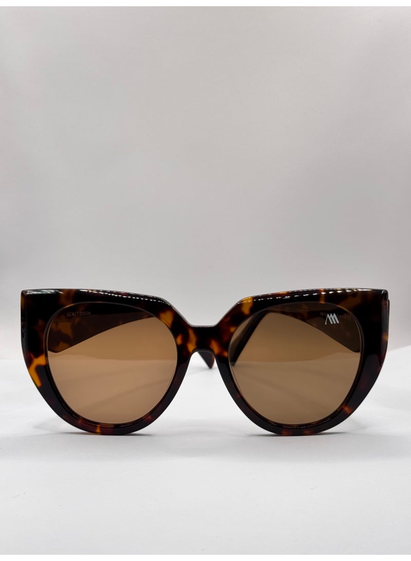 Kemet Eyewear Cat Eye Full Rim Women Aura Brown brown Lens - Image 1