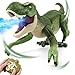 BEMITON Remote Control Dinosaur Toy Birthday Gifts for 47 812 Year Old Boys 24GHZ Electronic RC Walking Dino with Spray Light Roar for Kids Age 412 - Image 3
