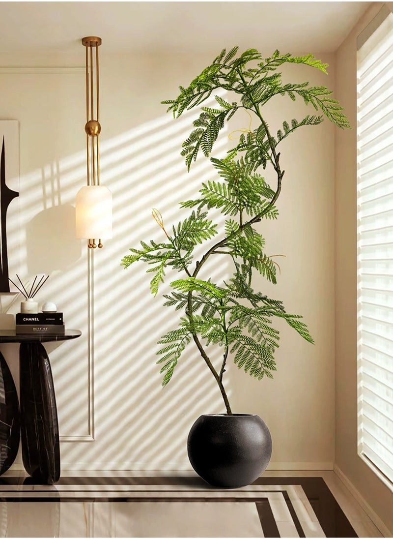Merry Moments Artificial Trees Artificial Plants Faux Plants Fake Tree Fake Green Interior Artificial No Care Required for Home Indoor Office Everfresh Pot Included Height 2m  - Image 1