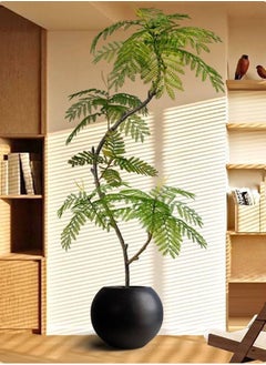 Merry Moments Artificial Trees Artificial Plants Faux Plants Fake Tree Fake Green Interior Artificial No Care Required for Home Indoor Office Everfresh Pot Included Height 2m  - Image 4