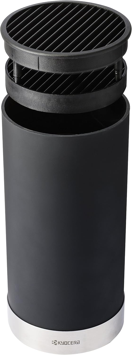 Kyocera KBUBK Universal Round Soft Touch Knife Block 88 x 43 Black - Image 2