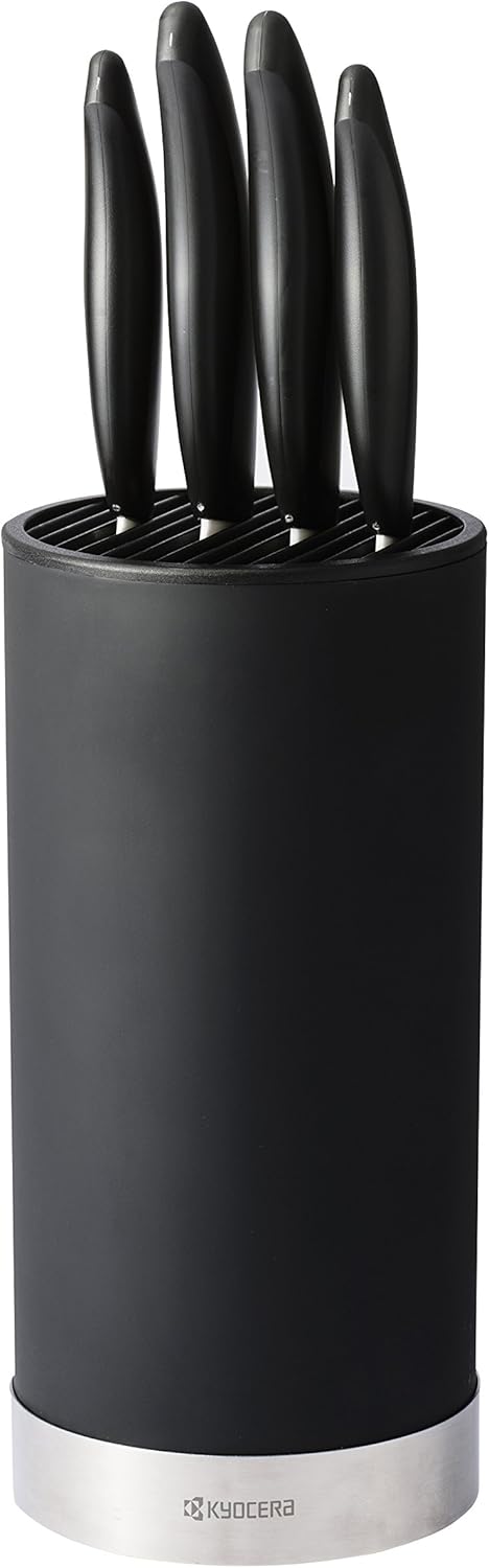 Kyocera KBUBK Universal Round Soft Touch Knife Block 88 x 43 Black - Image 4
