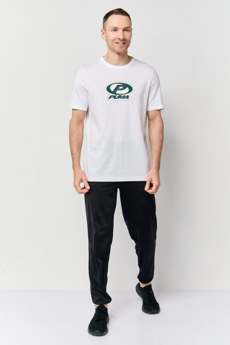 PUMA Men Sportswear Fit Short Sleeve Future Archive Outdoor T-Shirt, White - Image 2