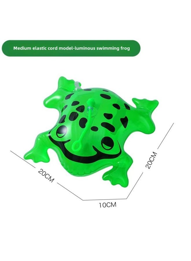 Online Red Frog Balloon Inflatable Frog Light-emitting Frog Frog Baby Inflatable Toy Frog Inflatable Wholesale-Color:Pink Luminous Frog ]  - Image 4