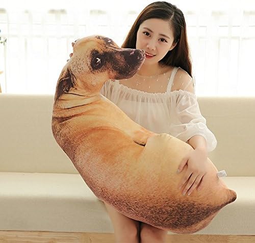 XIAOHONG Dog Pillow 3D Simulation Dog Shaped Pillow197 Funny Shiba Inu Plush Pillow Dog Stuffed Animal Chair Cushion for Hoom Decor Hound - Image 5