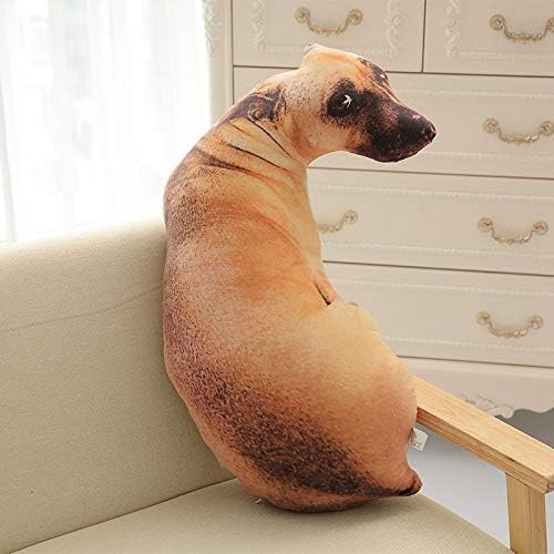 XIAOHONG Dog Pillow 3D Simulation Dog Shaped Pillow197 Funny Shiba Inu Plush Pillow Dog Stuffed Animal Chair Cushion for Hoom Decor Hound - Image 2