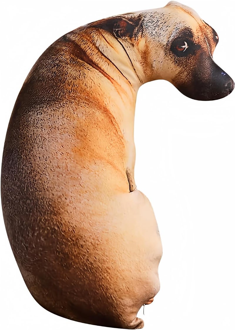 XIAOHONG Dog Pillow 3D Simulation Dog Shaped Pillow197 Funny Shiba Inu Plush Pillow Dog Stuffed Animal Chair Cushion for Hoom Decor Hound - Image 1