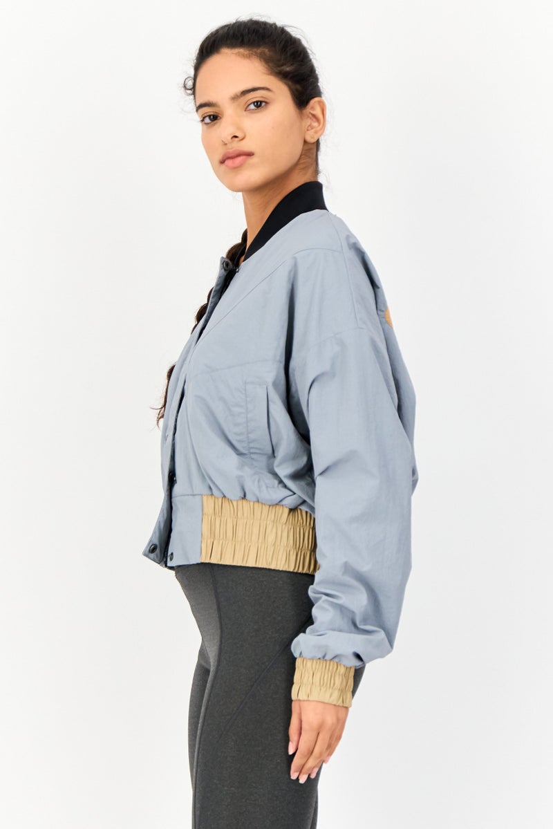 Reebok Women Brand Logo Outdoor Jacket, Multicolor - Image 3