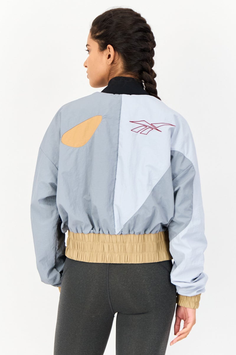 Reebok Women Brand Logo Outdoor Jacket, Multicolor - Image 4