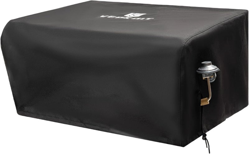 VEPKOIT Griddle Cover for Blackstone 17 inch Griddle with Hood, Heavy Duty Waterproof Gas Grill Cover Fits Blackstone Griddle, Weather Resistant Tabletop Griddle Outdoor BBQ Grilling Accessories - Image 1